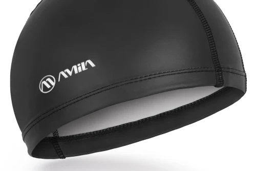 Amila Σκουφάκι Κολύμβησης Amila Fabric Silicone Μαύρο (47032)
