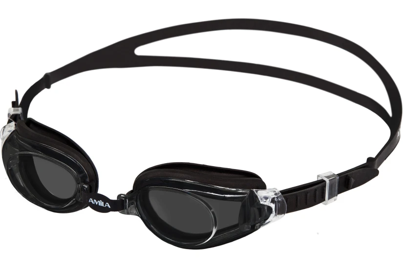 Amila Γυαλιά Κολύμβησης Amila Kor-60Af Μαύρα (47116)