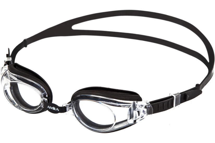 Amila Γυαλιά Κολύμβησης Amila Kor-60Af Μαύρα (47147)