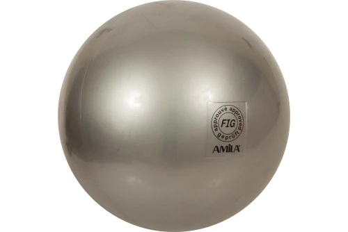 Amila Μπάλα Ρυθμικής Γυμναστικής 19Cm Fig Approved, Ασημί (47957)