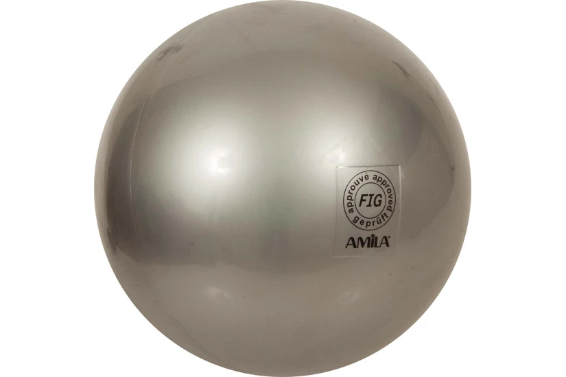 Amila Μπάλα Ρυθμικής Γυμναστικής 19Cm Fig Approved, Ασημί (47957)