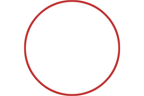 Amila Χούλα-Χουπ 70Cm - Φ19Mm - 260Gr, Κόκκινο (48157)