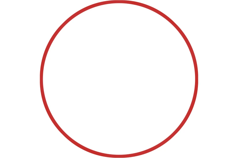 Amila Χούλα-Χουπ 70Cm - Φ19Mm - 260Gr, Κόκκινο (48157)