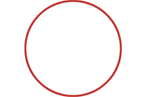 Amila Χούλα-Χουπ 60Cm - Φ18Mm - 155Gr, Κόκκινο (48168)