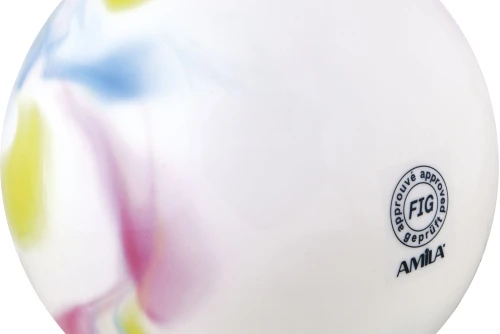Amila Μπάλα Ρυθμικής Γυμναστικής 19Cm Fig Approved, Πολύχρωμη (48211)