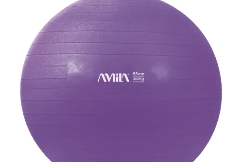 Amila Μπάλα Γυμναστικής Bulk 55Cm - Μωβ (48409)