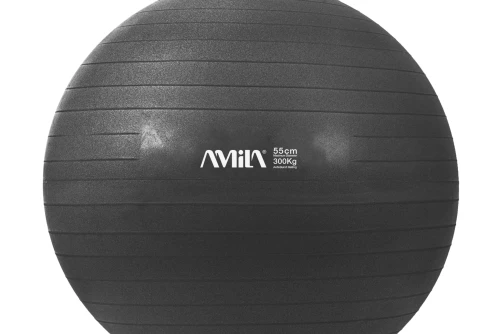 Amila Μπάλα Γυμναστικής Bulk 55Cm - Μαύρη (48412)