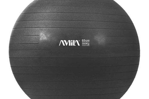 Amila Μπάλα Γυμναστικής Bulk 65 Cm - Μαύρη (48414)