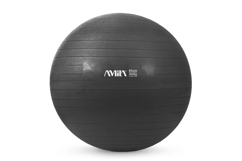 Amila Μπάλα Γυμναστικής Bulk 65 Cm - Μαύρη (48414)