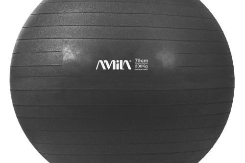 Amila Μπάλα Γυμναστικής Bulk 75Cm - Μαύρη (48417)