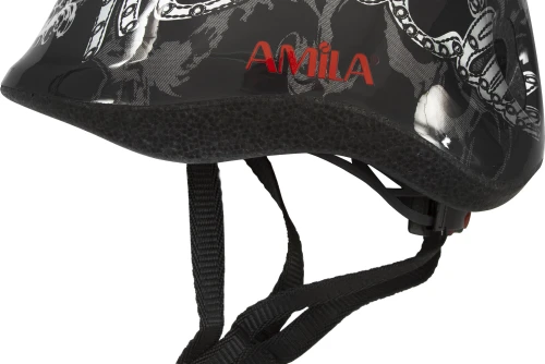 Amila Προστατευτικό Κράνος Μαύρο Pvc Medium (48995)