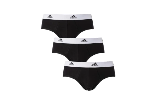 Adidas Performance Active Flex Cotton Εσώρουχο Σλιπ  3-Τεμάχια (4A1M01 BLACK-WHITE)