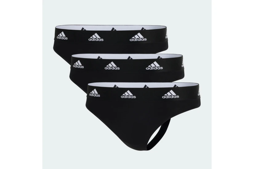 Adidas Performance Γυναικείο Εσώρουχο String Μαύρο 3 Τεμάχια