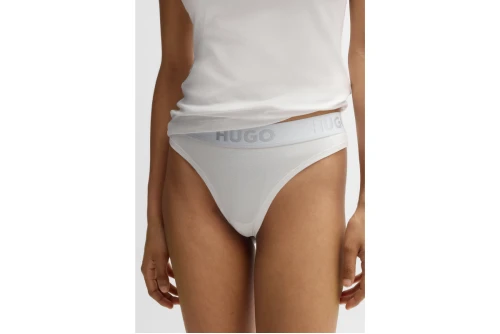 Hugo Sporty Logo Εσώρουχο String Γυναικείο (50469651 100)