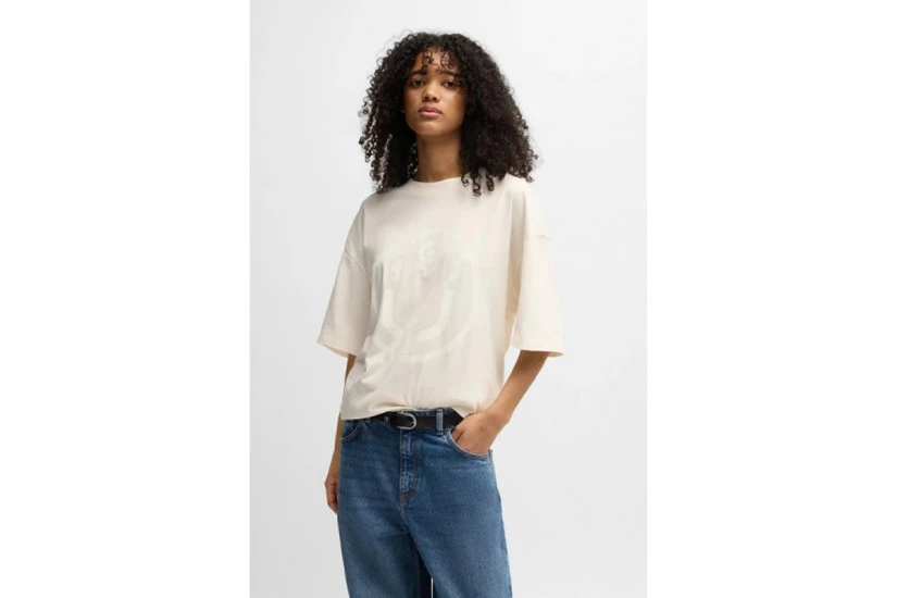Hugo Unisex Κοντομάνικο T-Shirt Ζαχαρί