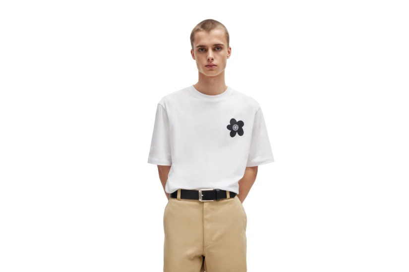 Hugo Boss Noretto Ανδρικό Κοντομάνικο T-Shirt Λευκό