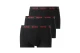 Hugo Trunks Ανδρικά Εσώρουχα Boxer Μαύρα 3 Τεμάχια
