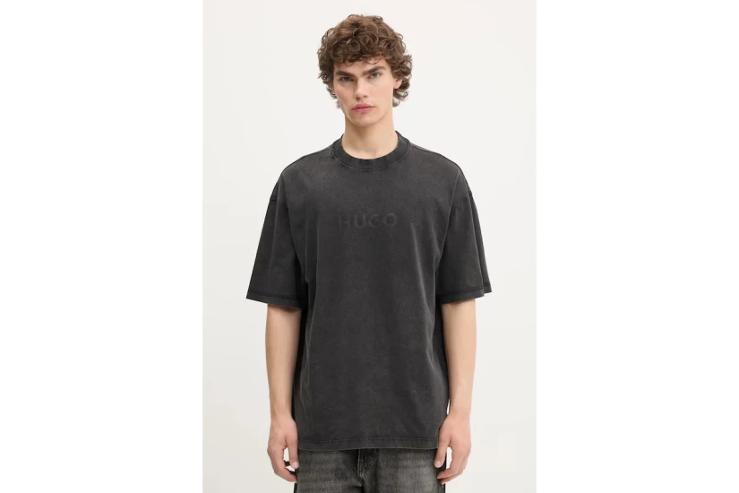 Hugo Nebule Ανδρικό Κοντομάνικο T-Shirt Ανθρακί