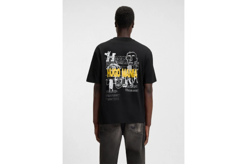 Hugo Nedix Ανδρικό Κοντομάνικο T-Shirt Μαύρο