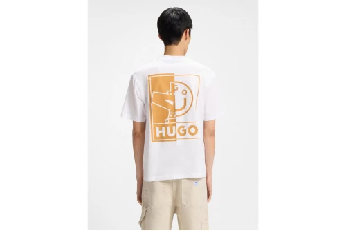 Hugo Nedix With Monogram Graphics T-Shirt Ανδρικό (50543483 100)