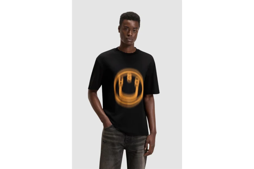 Hugo Nalax With Blurred Logo Print Ανδρικό Κοντομάνικο T-Shirt
