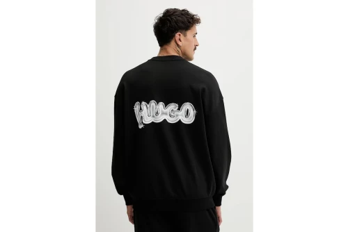 Hugo Nyrocrew With Logo Prints Μπλούζα Με Λαιμόκοψη Ανδρική (50549778 001)