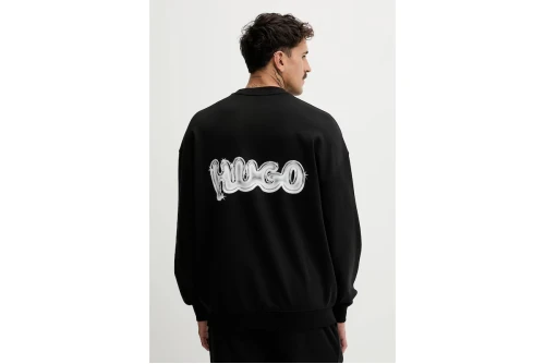 Hugo Nyrocrew With Logo Prints Μπλούζα Με Λαιμόκοψη Ανδρική (50549778 001)