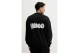 Hugo Nyrocrew With Logo Prints Ανδρική Μακρυμάνικη Μπλούζα Μαύρη