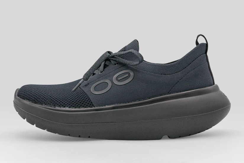 Oofos Oomy Stride Γυναικεία Παπούτσια Αποκατάστασης Μαύρα