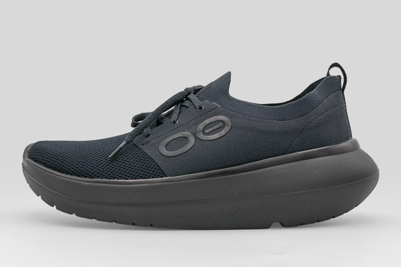 Oofos Oomy Stride Ανδρικά Παπούτσια Αποκατάστασης Μαύρα