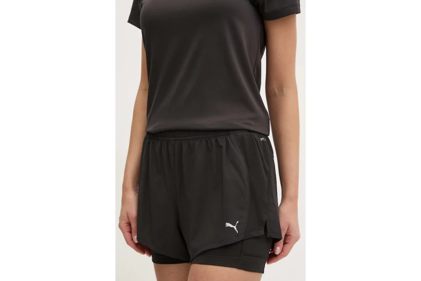 Puma Run Velocity 2In1 3 Γυναικείο Σορτς με Εσωτερικό Κολάν Μαύρο