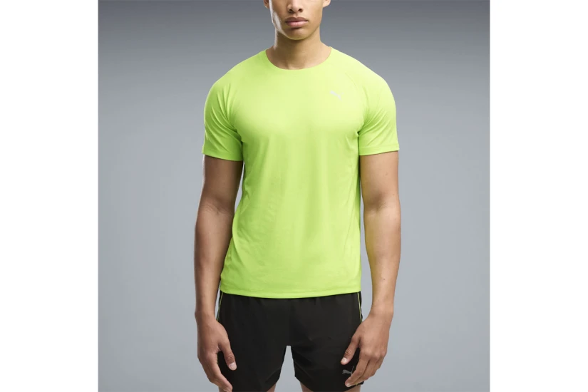 Puma Velocity Ανδρικό Κοντομάνικο T-Shirt Λαχανί