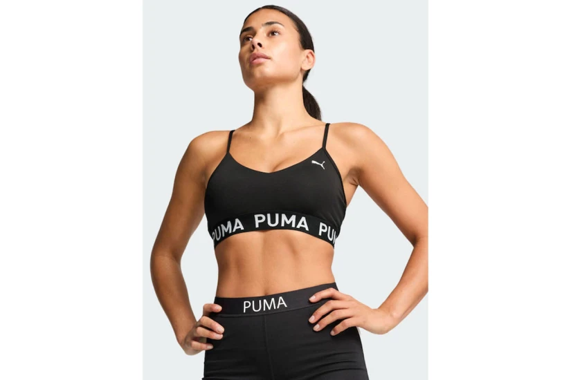 Puma Move Strong Γυναικείο Μπουστάκι Μαύρο, Λευκό