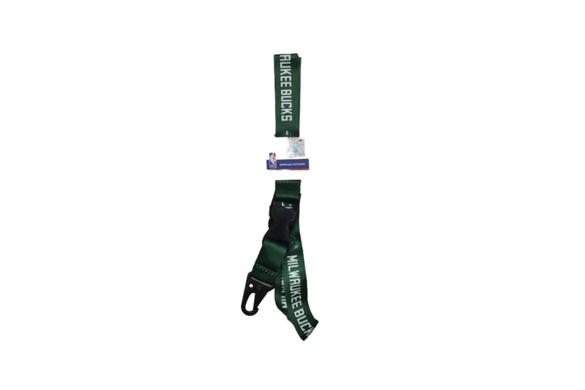 Back Me Up Nba Long Lanyard Keychain Μπρελόκ (558-51516 BUCKS GREEN)