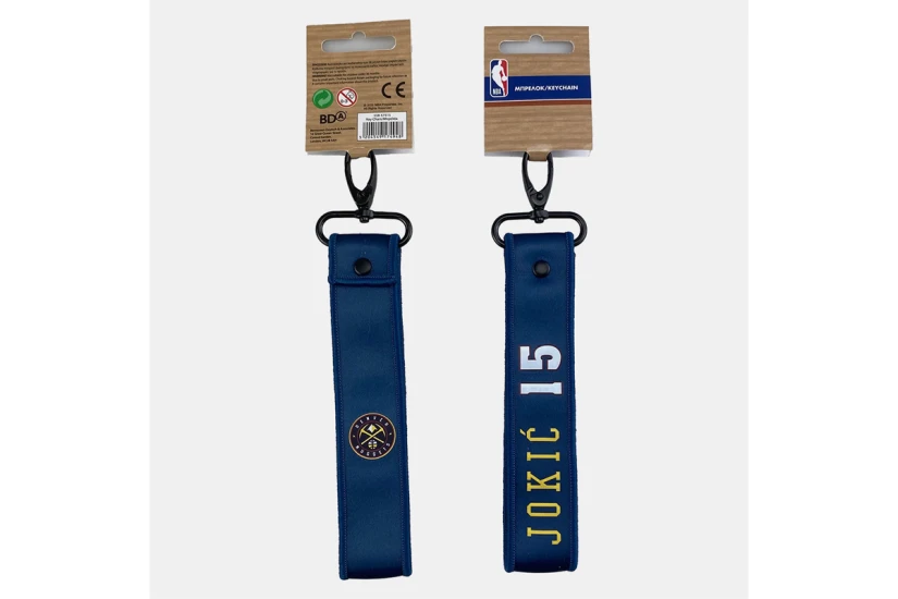 Back Me Up NBA Lanyard Nikola Jokic 15 Μπρελόκ Μπλε Σκούρο