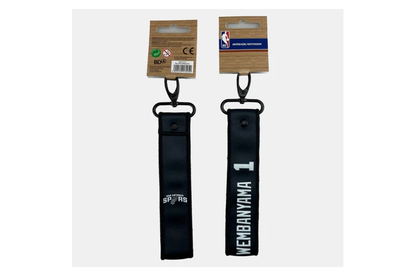 Back Me Up NBA Lanyard Wembanyama 1 Μπρελόκ Μαύρο