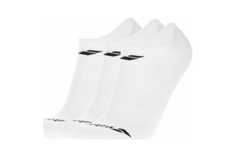 Babolat Invisible Unisex Τενιστικές Κοντές Κάλτσες Λευκές 3 Ζεύγη