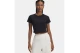 Under Armour Rival Rib Baby Γυναικείο Κοντομάνικο Crop Top Μαύρο