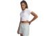 Under Armour Rival Rib Baby Γυναικείο Κοντομάνικο Crop Top Λευκό
