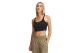 Under Armour Rival Rib Baby Γυναικείο Αμάνικο Crop Top Μαύρο
