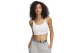 Under Armour Rival Rib Baby Γυναικείο Αμάνικο Crop Top Λευκό