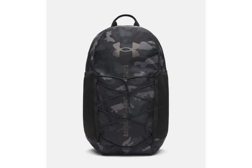 Under Armour Hustle Sport 6.0 Σάκος Πλάτης Μαύρος, Ανθρακί 26L