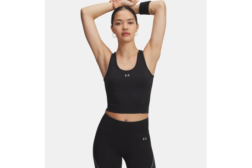 Under Armour Vanish Seamless Γυναικεία Αμάνικη Μπλούζα Μαύρη