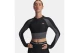 Under Armour Heatgear Rib 1-4 Zip Γυναικείο Μακρυμάνικο Crop Top