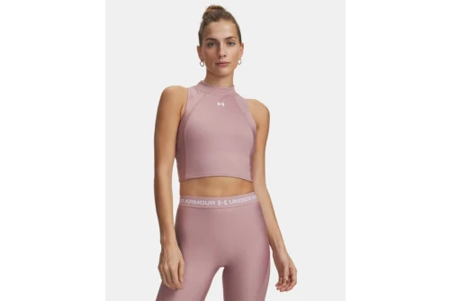 Under Armour Heatgear Rib Crop Top Αμάνικο Γυναικείο (6003985 673)