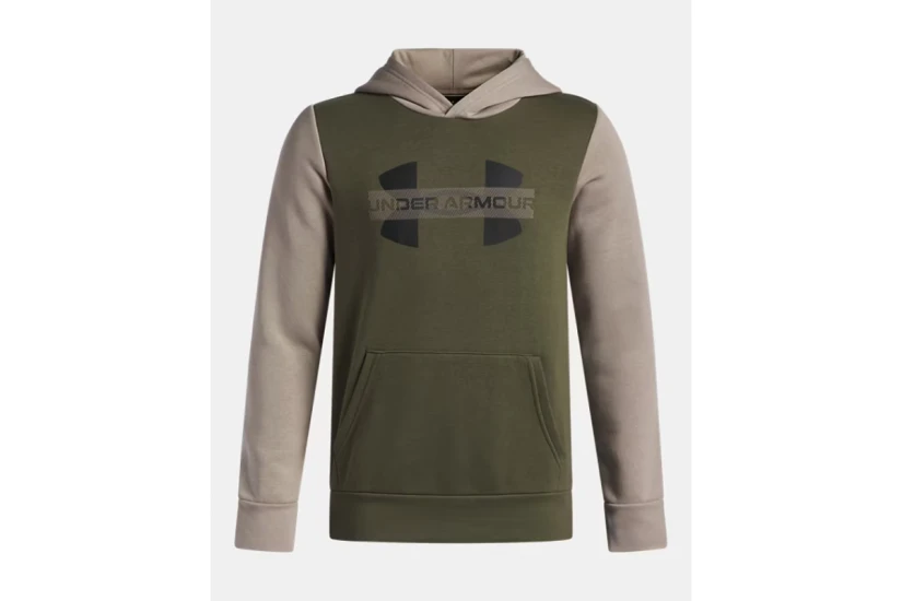 Under Armour Rival Fleece Colorblock Graphic Φούτερ με Κουκούλα
