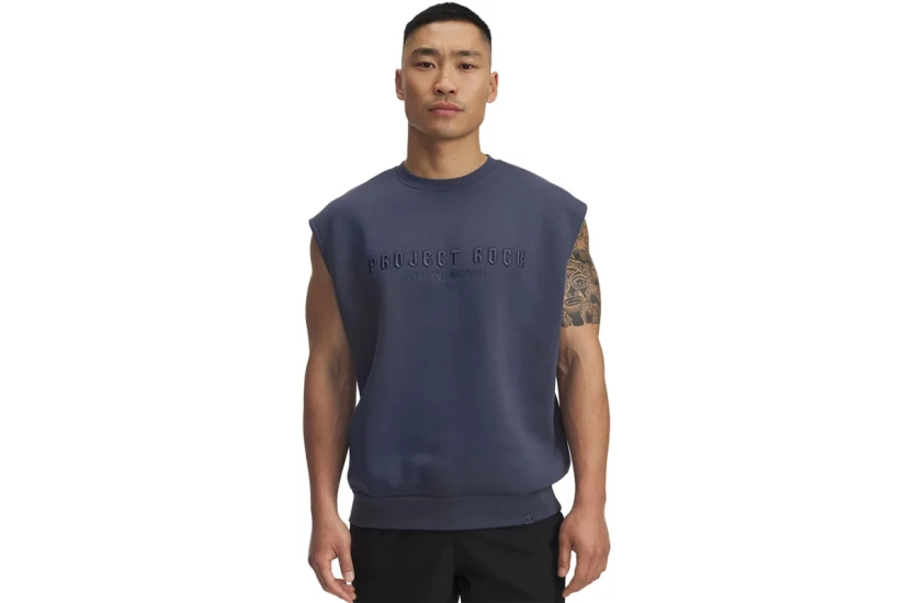 Under Armour Project Rock Icon Ανδρική Αμάνικη Μπλούζα Ραφ