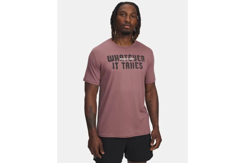 Under Armour Project Rock Ανδρικό Κοντομάνικο T-Shirt Σάπιο Μήλο