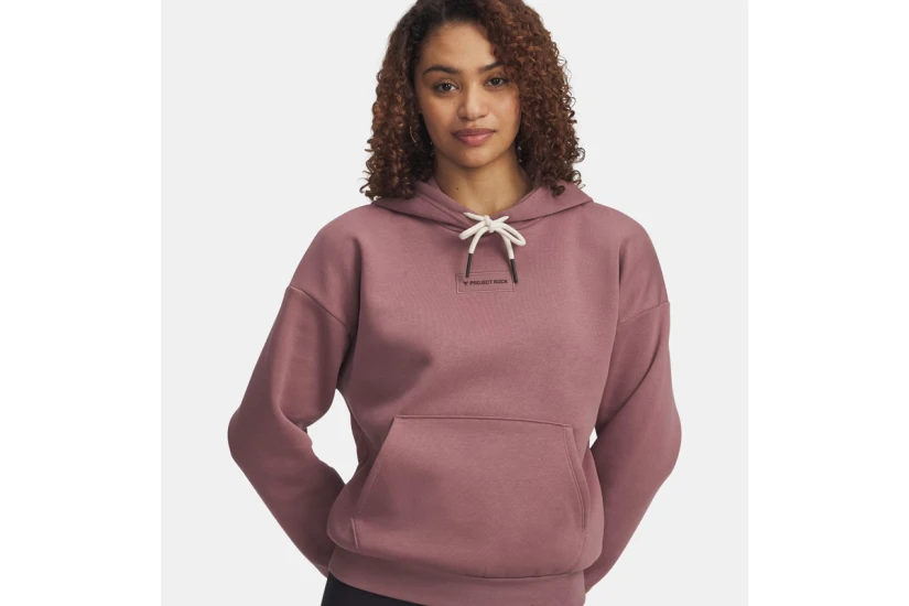 Under Armour Project Rock Icon Γυναικείο Φούτερ με Κουκούλα