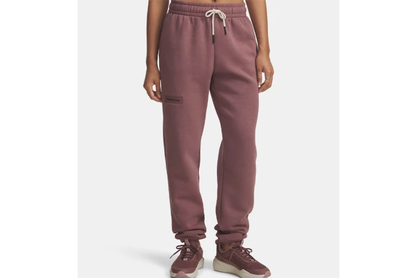 Under Armour Project Rock Icon Fleece Γυναικείο Παντελόνι Φόρμας